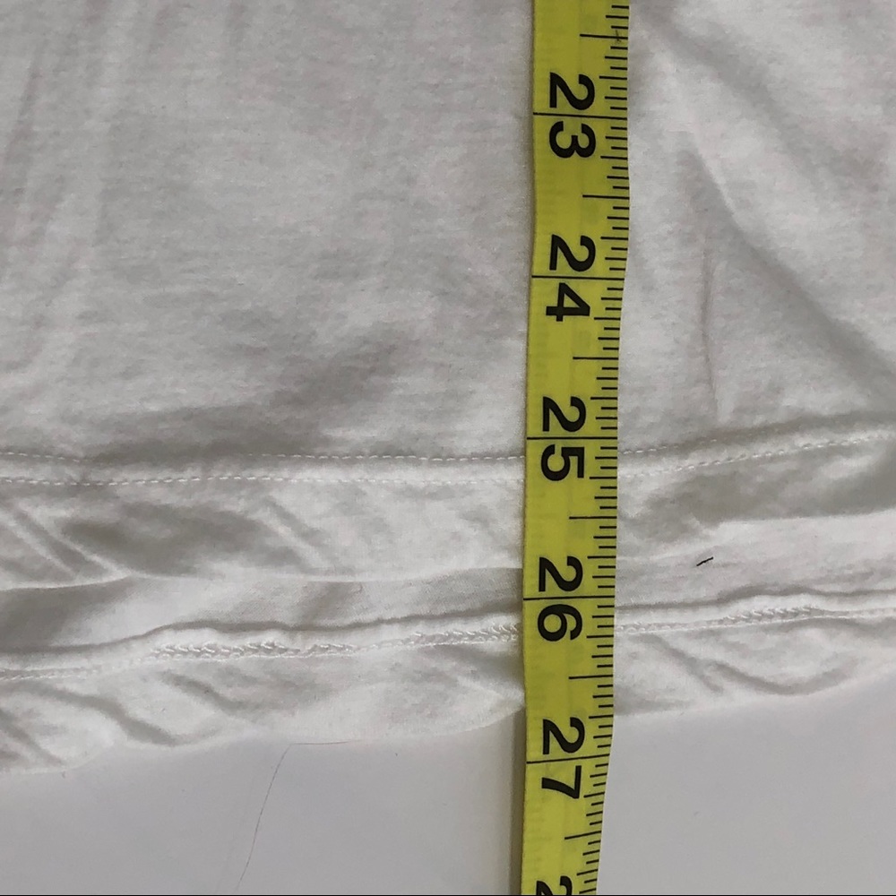 Michael Stars “Park Av” White Short Sleeve Tee OS - Picture 7 of 7